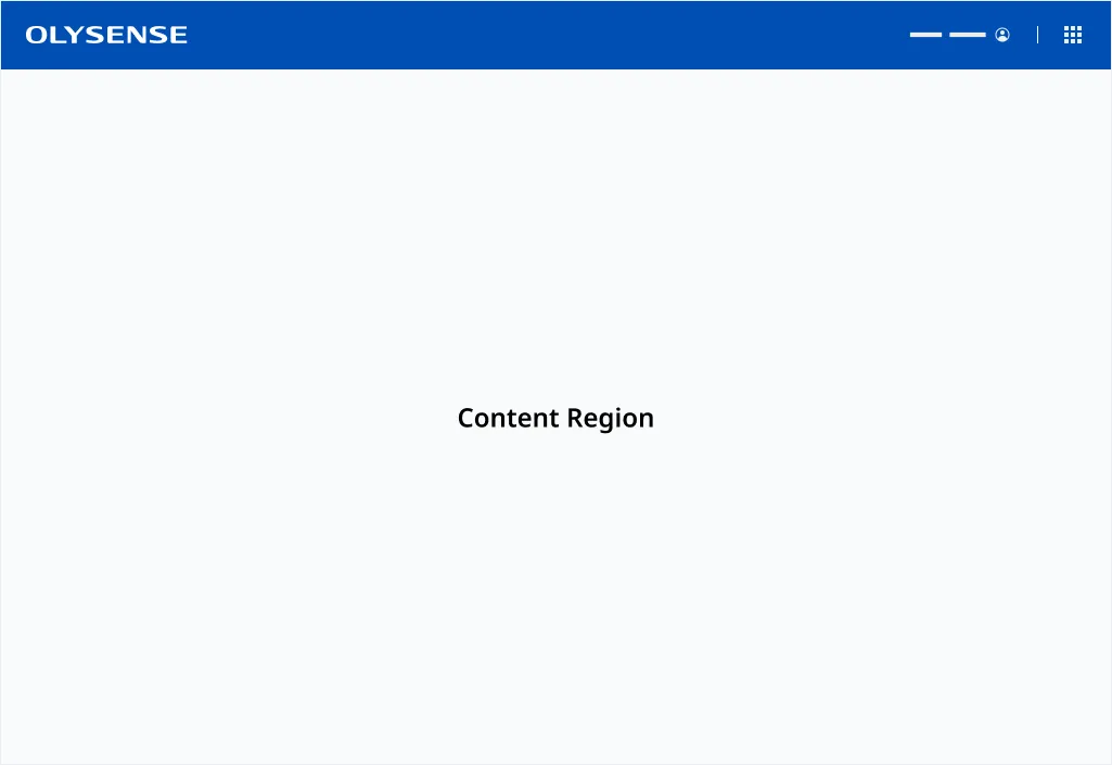 OLSENSE Application Shell View
