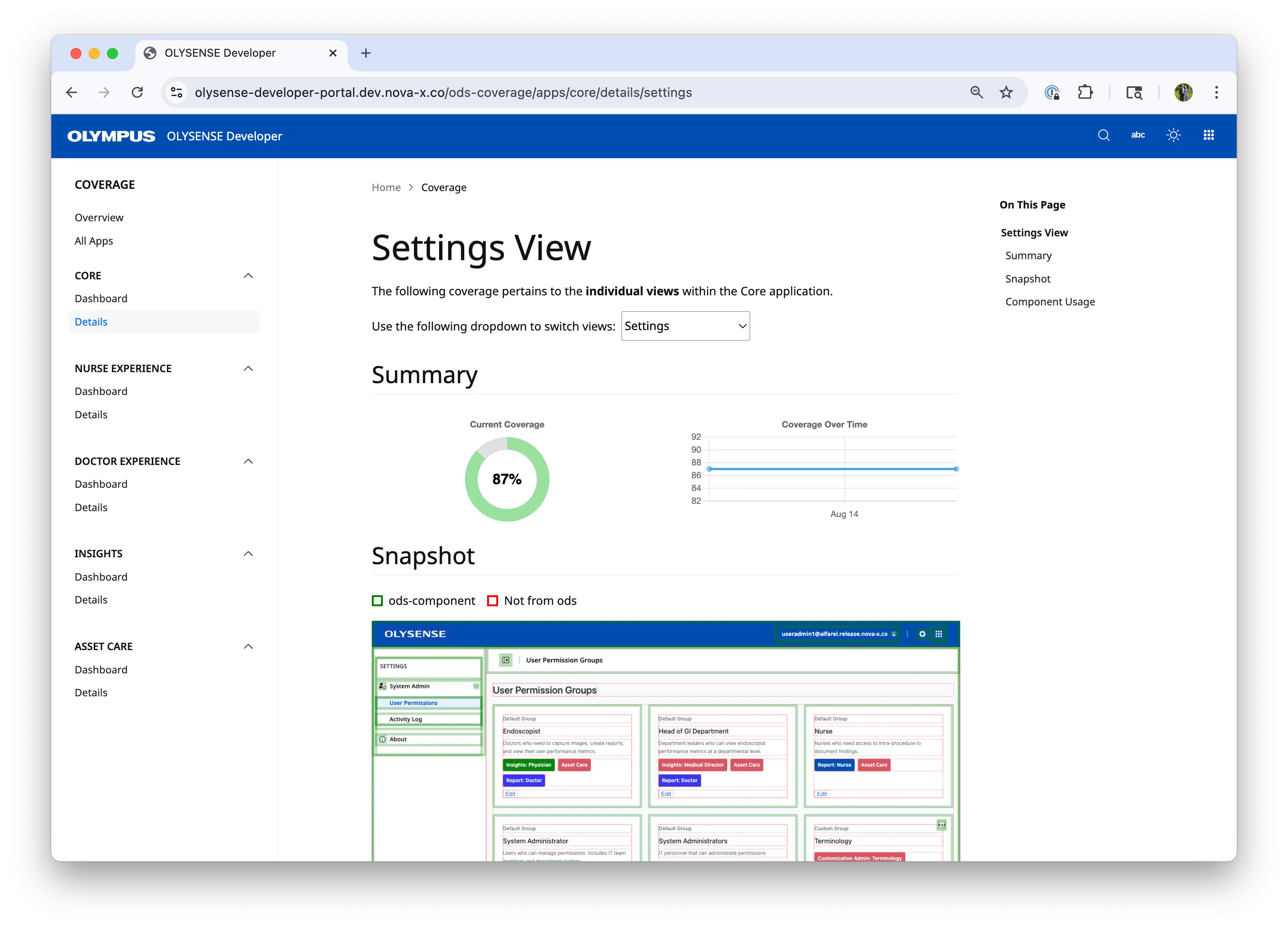 OLYSENSE Coverage Detail Page